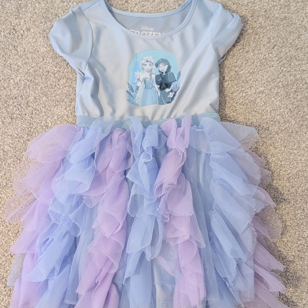 Disney Frozen Light Blue and Lavender Tulle Dress